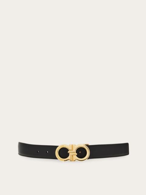 FERRAGAMO Reversible and adjustable Gancini belt