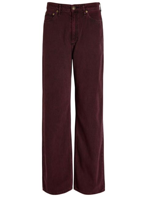 rag & bone Rag & Bone Featherweight Logan Wide-leg Jeans