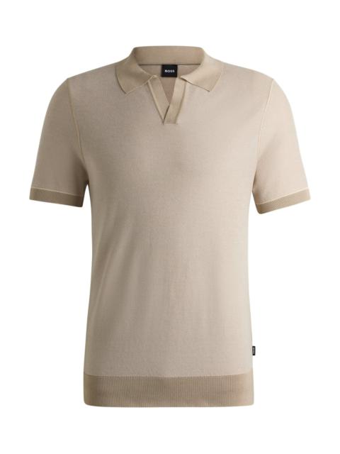 BOSS SWEATER WITH JOHNNY COLLAR