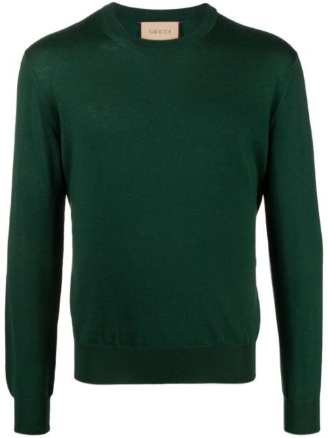 Gucci Maglione Con Logo Ricamato Sul Fianco