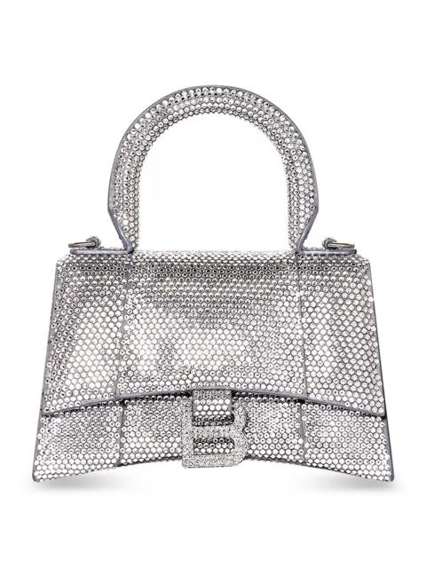 BALENCIAGA Hourglass Handbag with Rhinestones