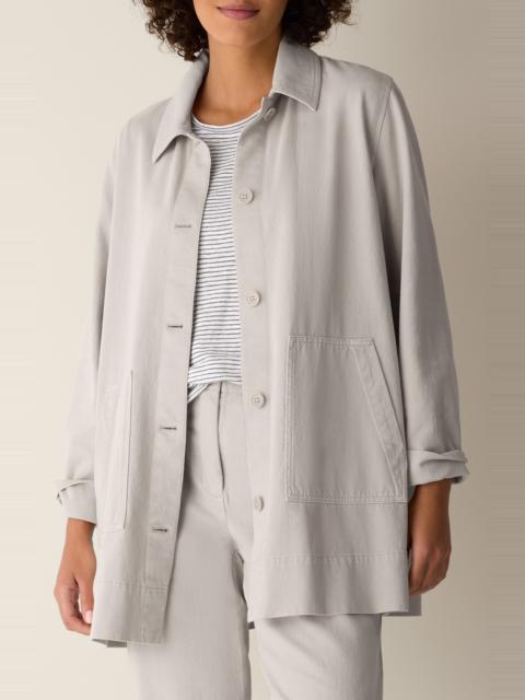 EILEEN FISHER Eileen Fisher Organic Cotton Chore Jacket in Papyrus at Nordstrom