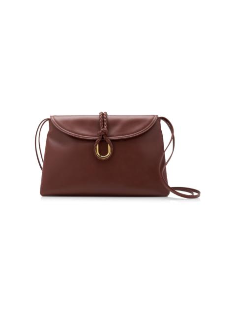 Bottega Veneta Liberta Leather Crossbody Bag brown
