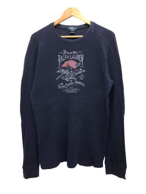 Polo Ralph Lauren POLO RL PATRIOT PROUD OF 🇺🇸 THERMAL COTTON LONGSLEEVE TEE