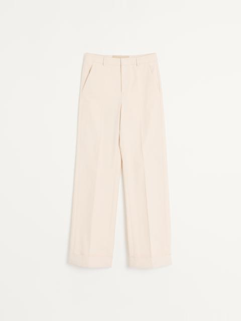 Valentino CUFFED COTTON CANVAS PANTS