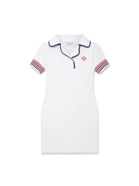 CASABLANCA Bound Collar Polo Dress