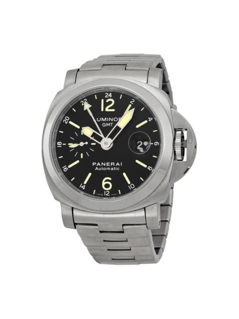 Pre-owned Panerai Luminor GMT Automatic Chronometer Black Dial Men's Watch PAM00297