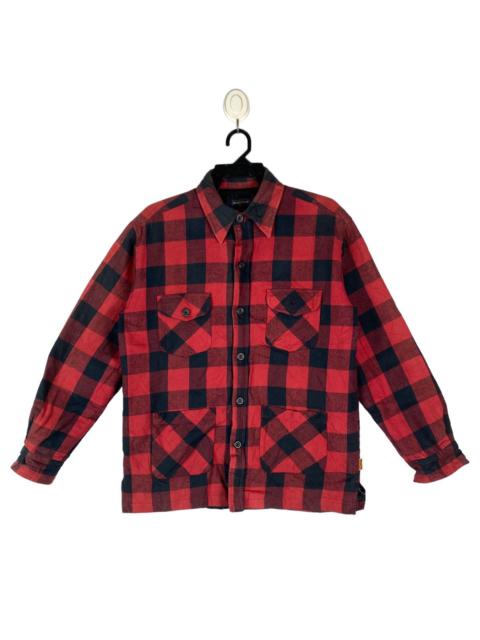 Other Designers Vintage - Woolrich tartan plaid quilted lining button up jacket
