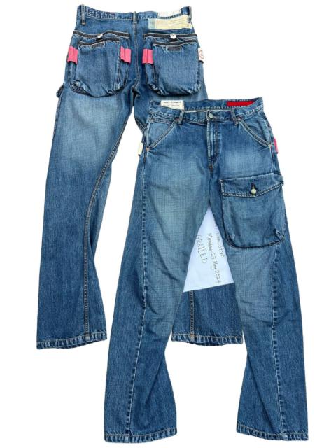 Other Designers Japanese Brand - Tough Jean Smith Multipocket Tactical Denim Jeans 33x34