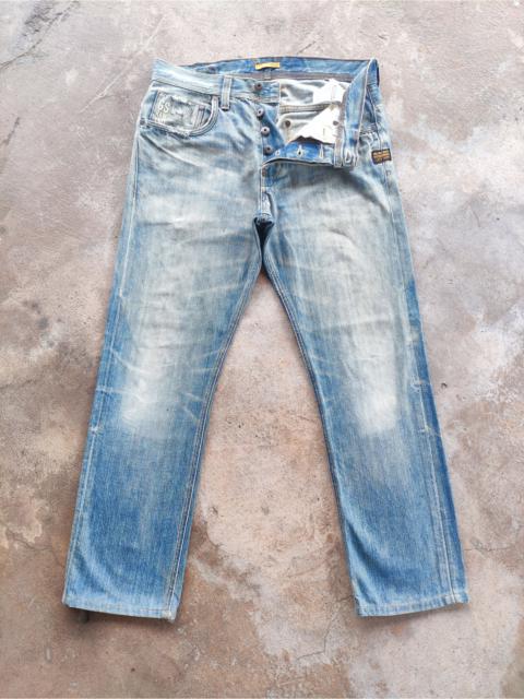 Other Designers Vintage G-Star Brand Distressed Denim Button Faded Pants