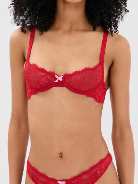 Fleur du Mal Bianca Lace Balconette Bra