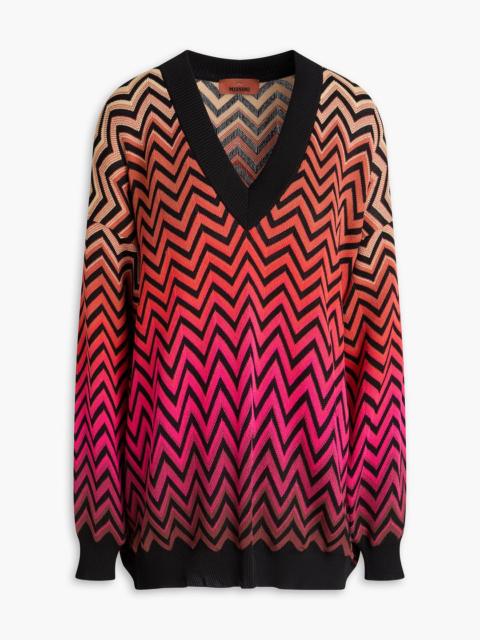 Missoni Crochet-knit cotton-blend sweater