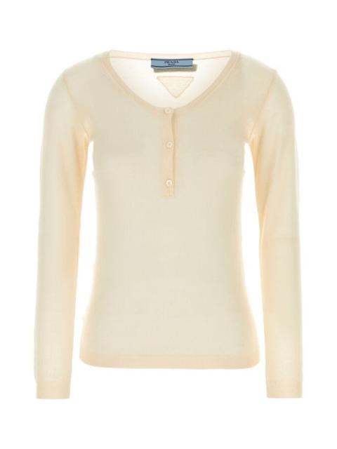 Prada Woman Skin Pink Cashmere Blend Sweater