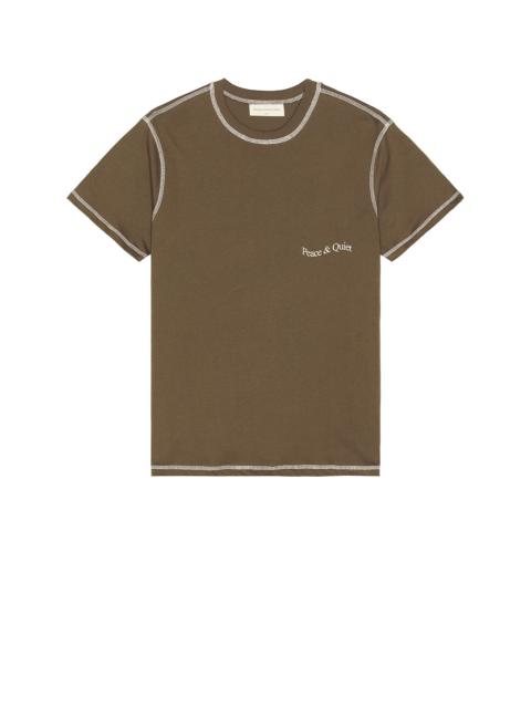 Museum of Peace & Quiet Wordmark Reverse Stitched T-Shirt