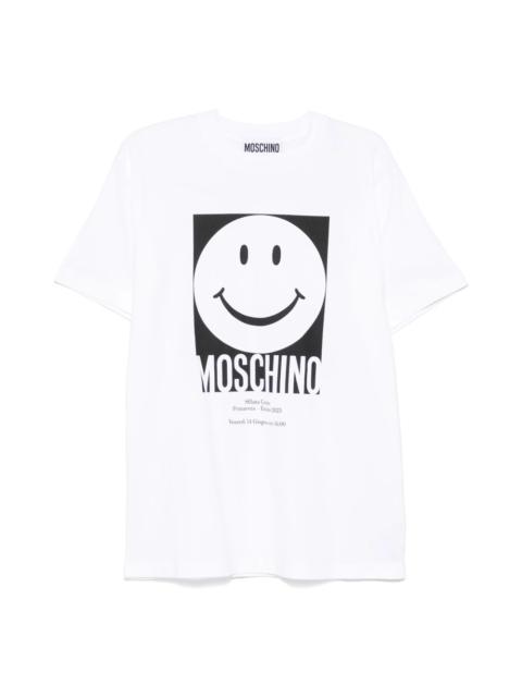 【関税込み】Moschino ホワイト Smiley Tシャツ Moschino Smiley T-Shirt - White