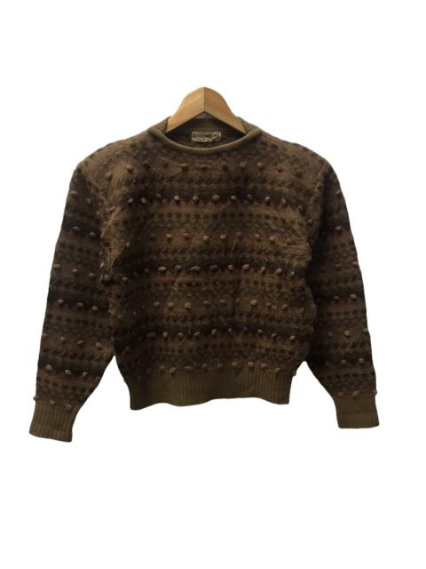 Vintage 80s issey miyake wool knitted crewneck sweater japan