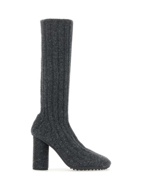 Melange Grey Fabric Atomic Ankle Boots