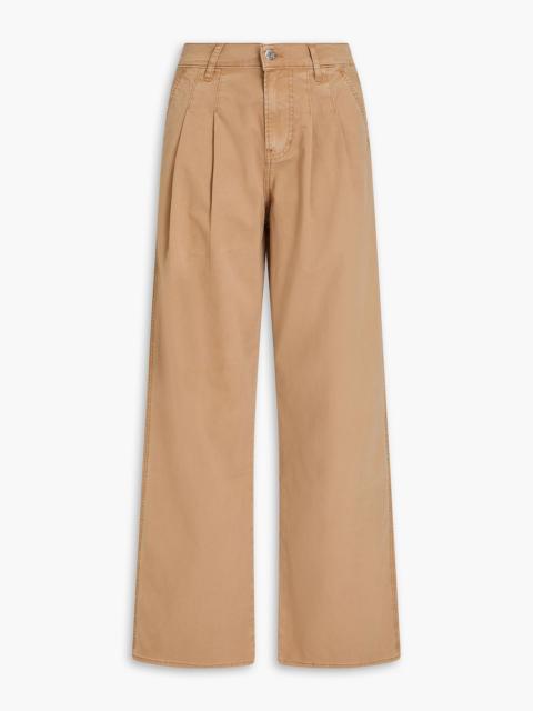 VERONICA BEARD Mia stretch-cotton twill wide-leg pants