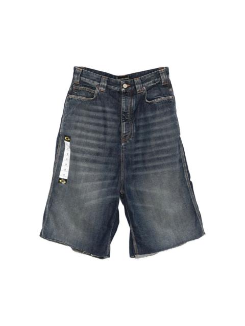 BALENCIAGA Balenciaga Blue Shorts - Denim Shorts Men