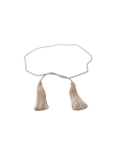 forte_forte Crystals And Tassels Belt