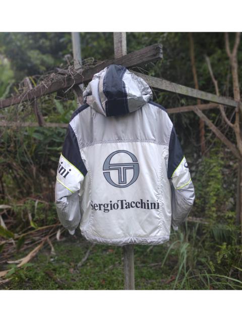Other Designers Vintage - Sergio Tacchini Big Logo Jacket Zipper Up Hooded
