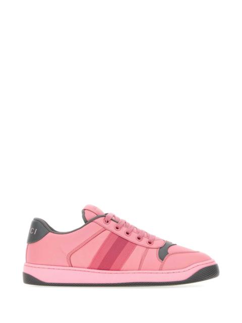 GUCCI Gucci Women Pink Fabric Screener Sneakers