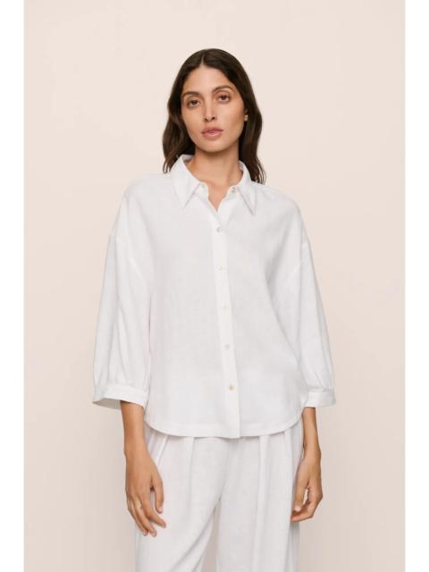 eberjey Linen Blend Relaxed Quarter Sleeve Top