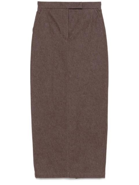 Max Mara Pianosa Long Denim Skirt