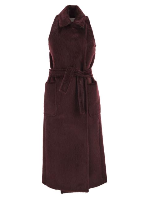 Max Mara Maxmara Women Abbozzi1234 - Sleeveless Coat In Alpaca And Wool