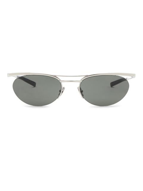 SAINT LAURENT Small Fashion Metal Round Sunglasses