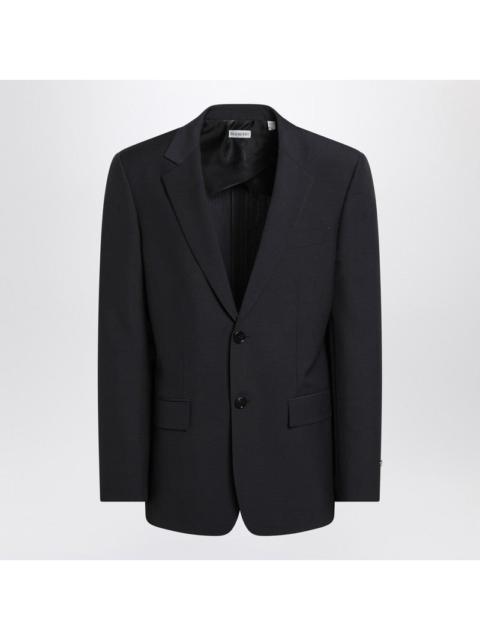 Burberry Burberry Navy Blue Wool Blend Jacket Men