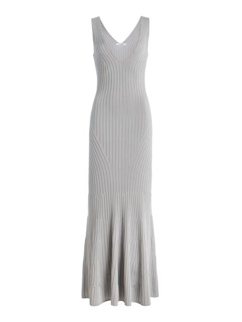 ADAM LIPPES Twyla Knitted Dress metallic
