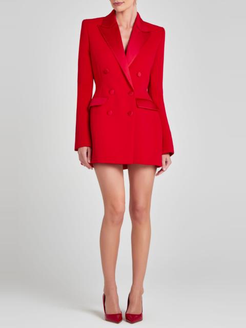 NADINE MERABI NADINE MERABI Monica Double Breasted Blazer Minidress in Red at Nordstrom