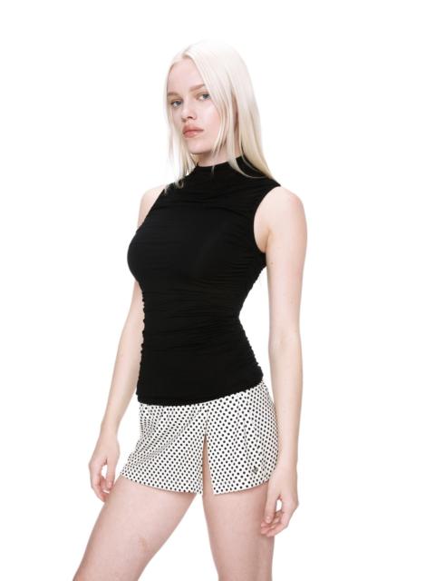 miaou MICRO MINI SKIRT - BUTTER POLKA DOT