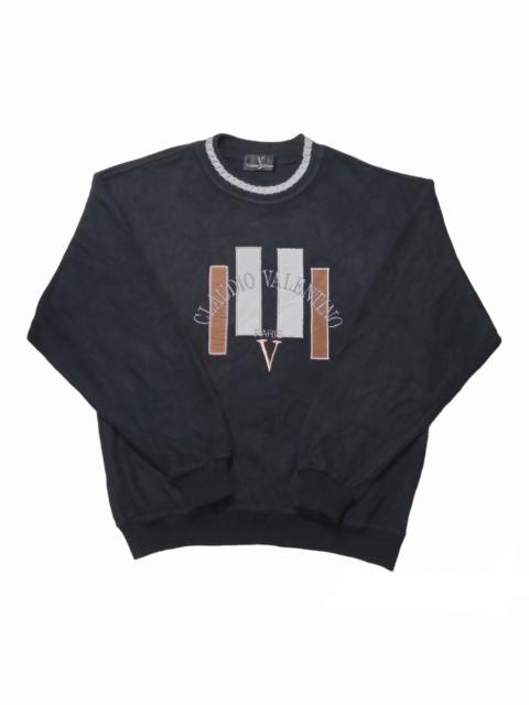 Other Designers Vintage Claudio Valentino Paris Spell Out Sweatshirt