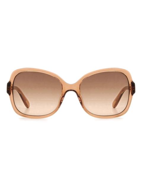 Other Designers Fossil Brown Gradient Butterfly Ladies Sunglasses FOS 2121/S 0TUI/HA 56