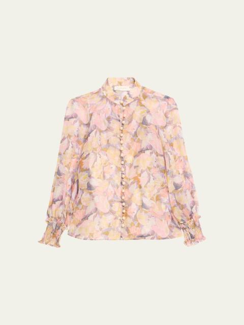 Illustration Buttoned Blouse