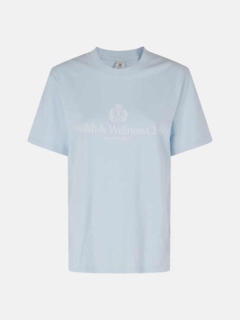 Sporty & Rich Ciel White H&W Crest T-Shirt