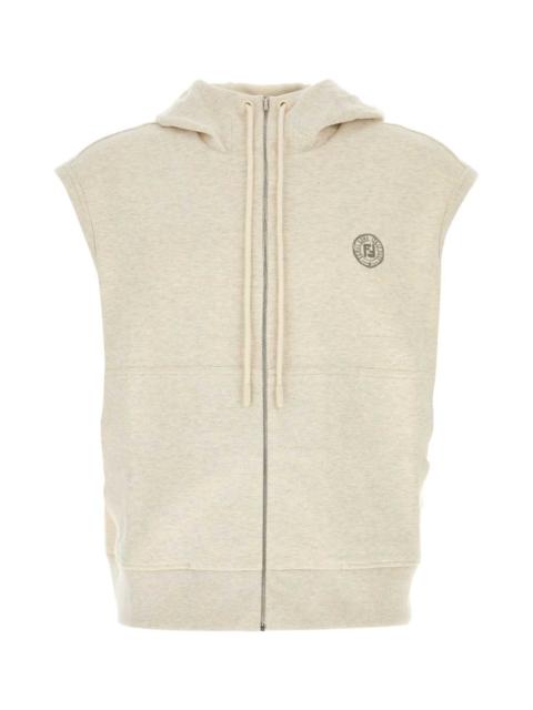 FENDI Fendi Men Melange Crema Stretch Sweatshirt