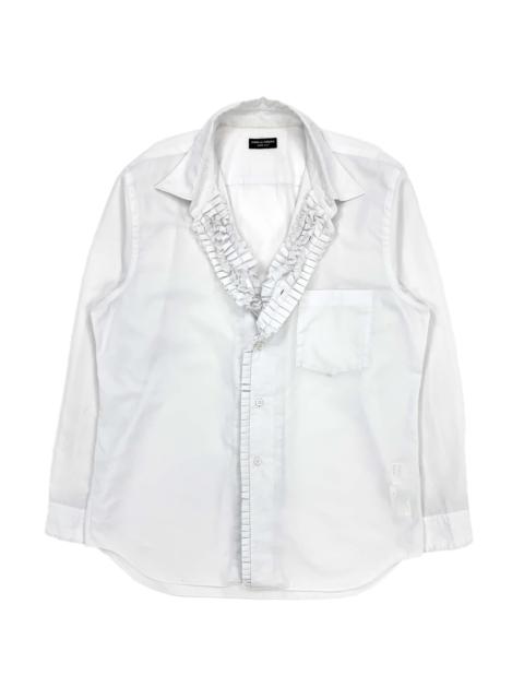 SS99 Concealed Polyester-Cotton Ruffle Shirt