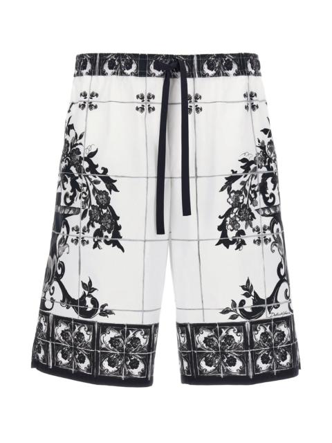 Dolce & Gabbana Dolce & Gabbana Men 'Maiolica' Print Bermuda Shorts