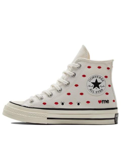 Converse Converse Chuck 70 Embroidered Lips High 'Love Me - Vintage White' A01601C