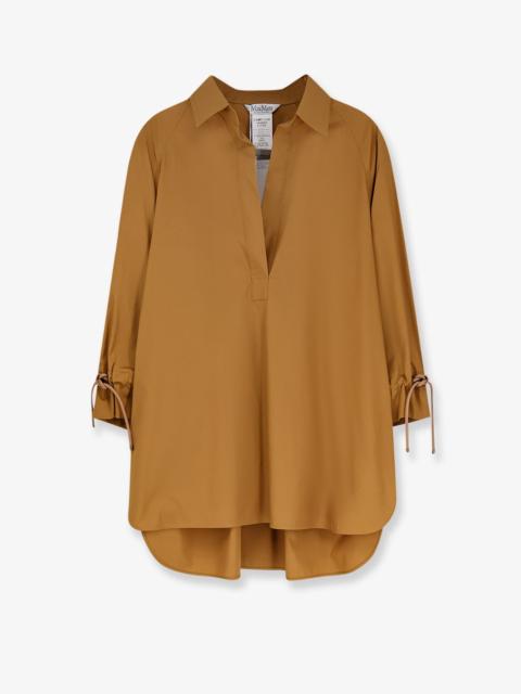 Max Mara Max Mara Mxmadorni Cotton Shirt Brown