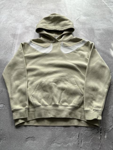 Nike Rare Vintage 90s Style Nike Big Logo Double Swoosh Hoodie