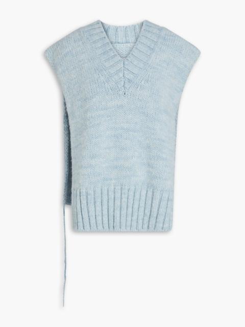 Maison Margiela Alpaca, cotton and wool-blend vest