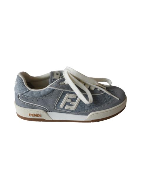 FENDI Fendi Match Denim Fabric Low Top Sneakers Grey