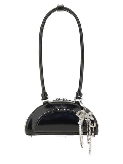 self-portrait MINI LEATHER SHOULDER BAG WITH CHARM