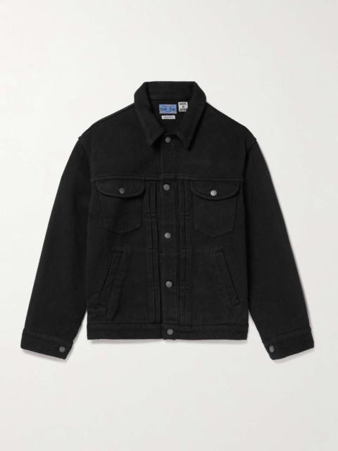 Sashiko Cotton-Canvas Trucker Jacket