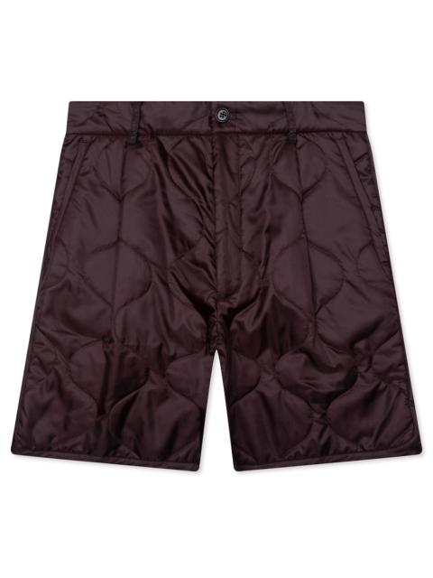 Dries Van Noten PLEADED PADDED SHORTS - AUBURN