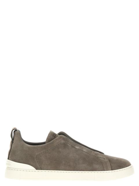 Zegna Men 'Triple Stitch' Sneakers